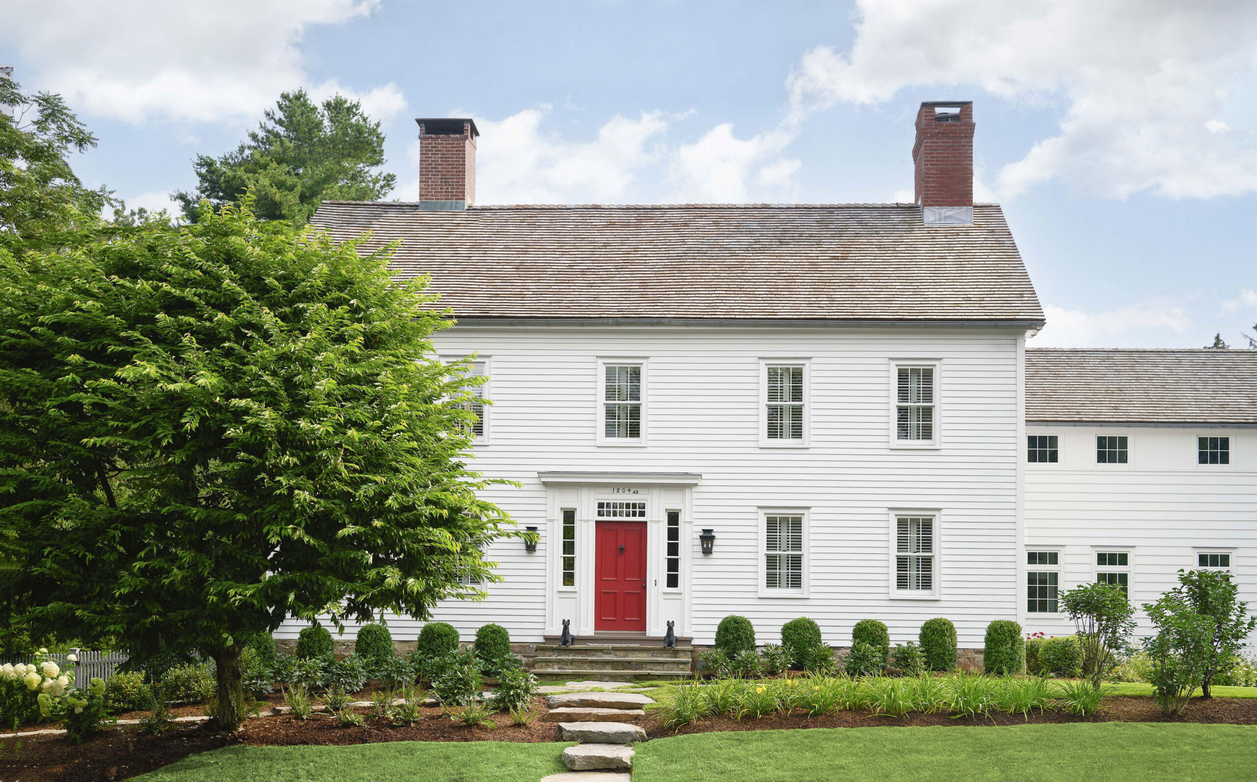 Painted exterior with trim
